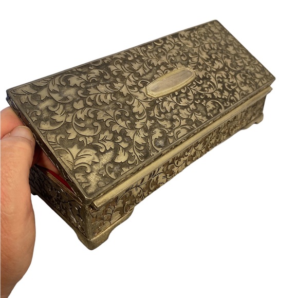 Godinger Silverplated Jewelry / Trinket Box - Picture 3 of 5